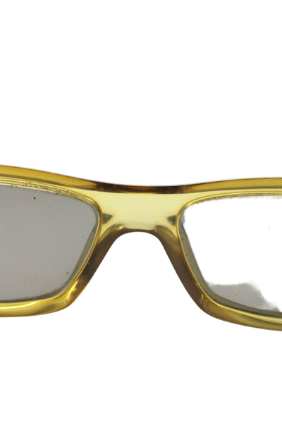 Gucci Womens GG1492S Rectangular Frame Classic Sunglasses Yellow