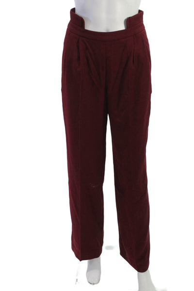 Commense Women Red Dress Pants Polyester Elastane Zip Classic Size XS