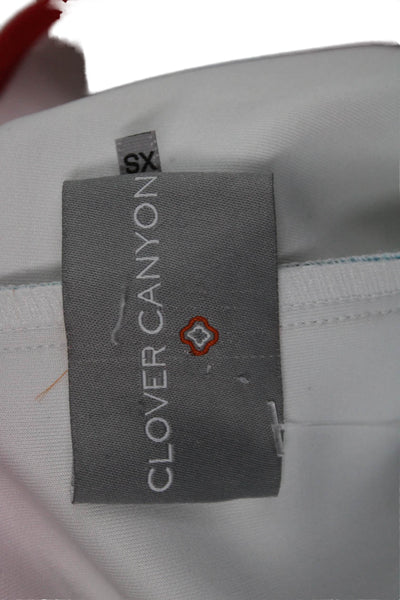 Clover Canyon Women Sheath Tank Dress Light Blue V Neck Sleeveless Size XS