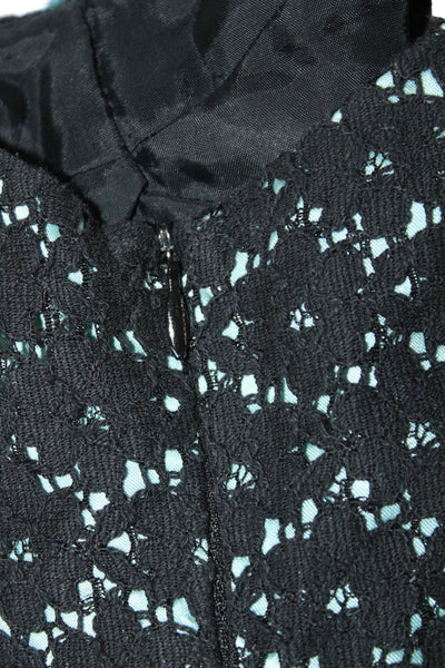 Nanette Lepore Womens Fit Flare Sundress Black Lace Up Sleeveless Short Size 10