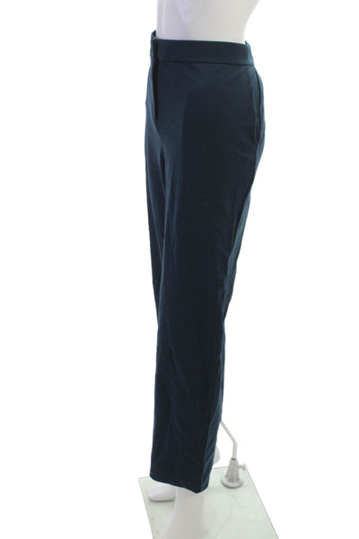 Eileen Fisher Womens Cropped Dress Pants Dark Blue Tencel Size M