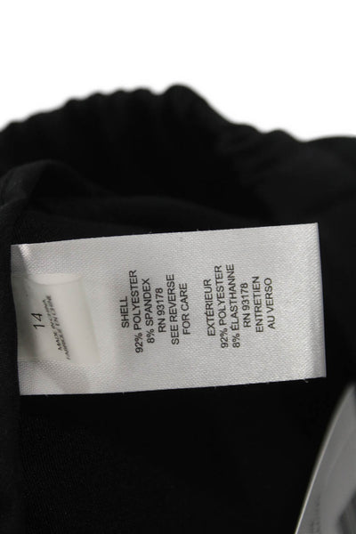 T Tahari Women Dress Pants Black 92% Polyester 8% Spandex Size 14