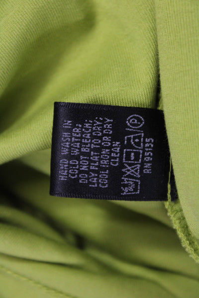 Lafayette 148 New York Women Green Cotton Blend 3/4 Sleeve T-Shirt Size L