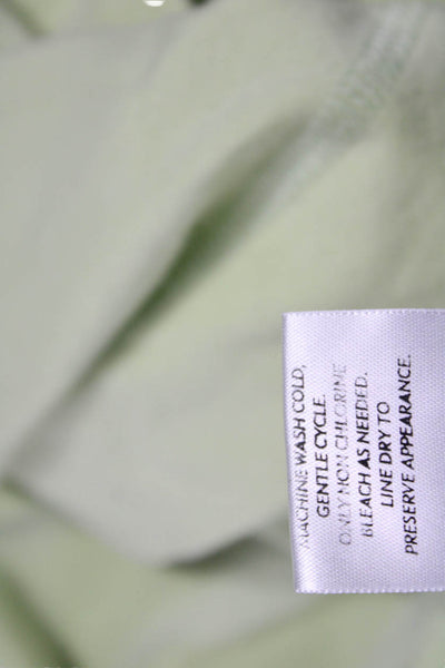 Eileen Fisher Women Green Henley Hoodie 90% Organic Cotton Long Sleeve Size L