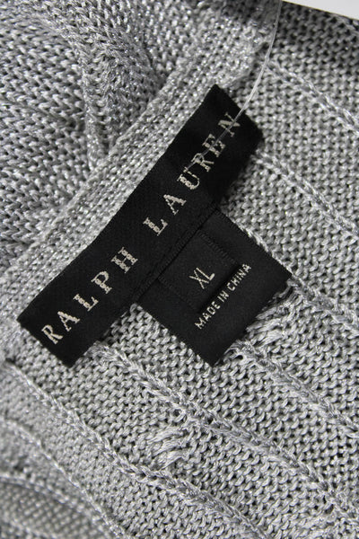 Ralph Lauren Womens Tunic Tank Gray Cotton Sleeveless Round Neck Size XL