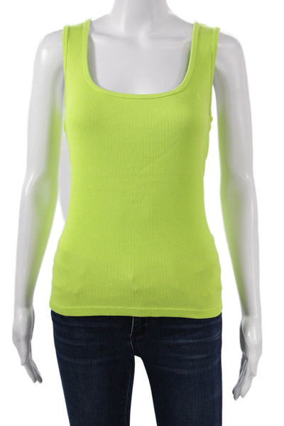 Lauren Ralph Lauren Womens Green Sleeveless Square Neck Basic Tank 90s Size M
