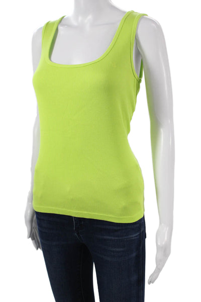 Lauren Ralph Lauren Womens Green Sleeveless Square Neck Basic Tank 90s Size M