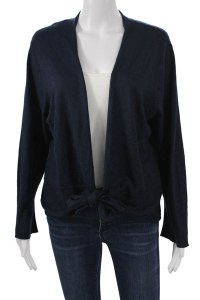 Sigrid Olsen Women Dark Blue Cardigan Sweater Long Sleeve Size XL