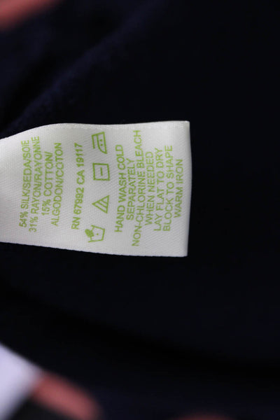 Sigrid Olsen Women Dark Blue Cardigan Sweater Long Sleeve Size XL