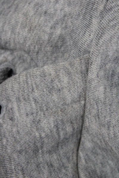 Adidas Womens Pullover Hoodie Gray Polyester Blend Drawstring Size M