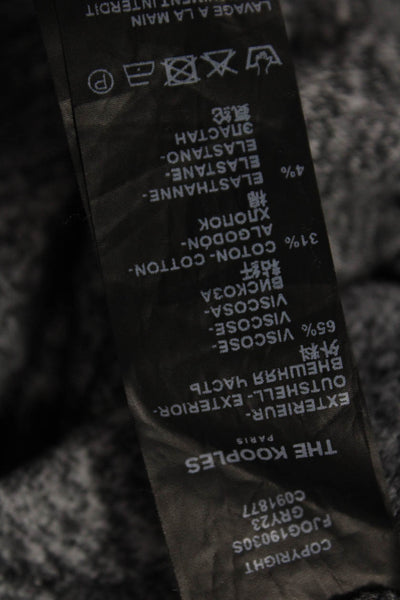 The Kooples Women Jogger Sweatpants Gray Drawstring Viscose Cotton Blend Size 1
