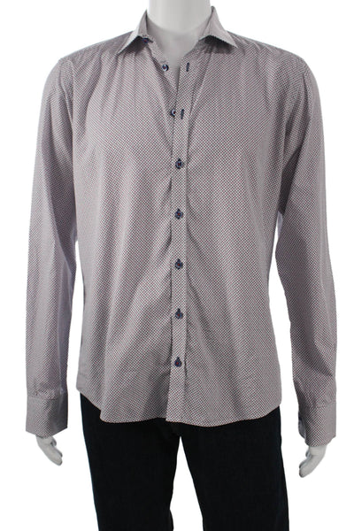 Sand Copenhagen Mens Dress Shirt Point Collar White Cotton Size M