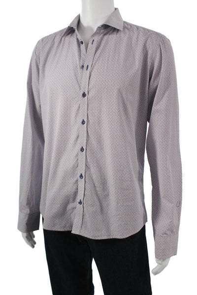 Sand Copenhagen Mens Dress Shirt Point Collar White Cotton Size M