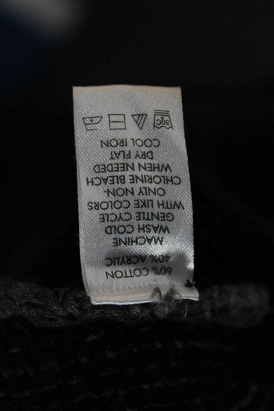 Calvin Klein Mens Cardigan Black Button Long Sleeve Cotton Acrylic Size L