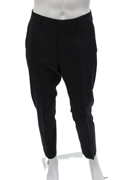 Bonobos Mens Dress Pants Black Wool Classic Button Size 32