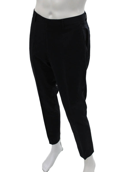 Bonobos Mens Dress Pants Black Wool Classic Button Size 32