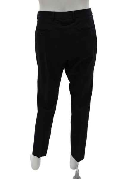 Bonobos Mens Dress Pants Black Wool Classic Button Size 32
