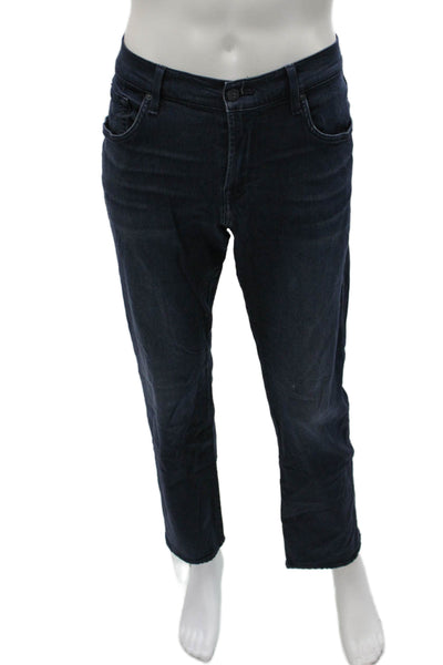 AG Adriano Goldschmied Mens Straight Jeans Dark Blue Button Fly Size 32