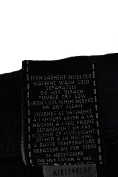 AG Adriano Goldschmied Mens Straight Jeans Dark Blue Button Fly Size 32