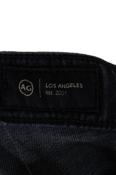 AG Adriano Goldschmied Womens Dark Blue High Rise Ankle Skinny Jeans Size 26