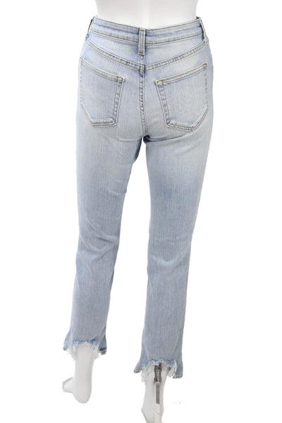 L'Agence Women Cropped Skinny Jeans Light Blue Size 25