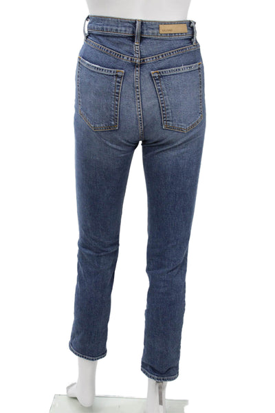 L'Agence Women Cropped Skinny Jeans Light Blue Size 25