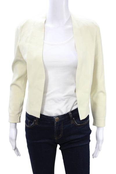 M.M. Lafleur Womens Beige Long Sleeve Blazer Size XS