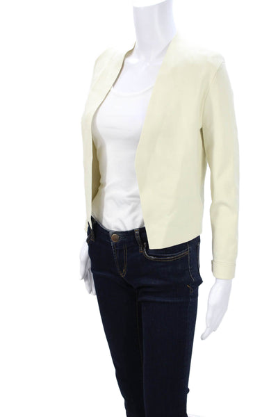 M.M. Lafleur Womens Beige Long Sleeve Blazer Size XS