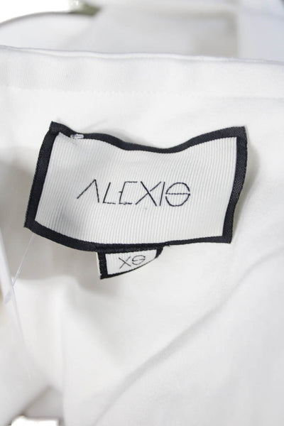 Alexis Women Bodycon Sheath Midi Dress White Long Sleeve Size XS