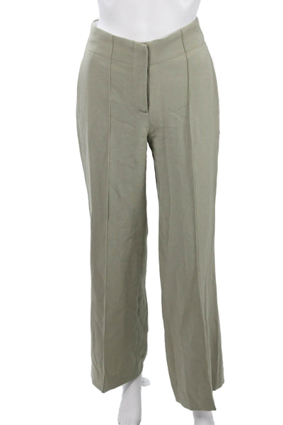 Club Monaco Womens Petite Beige Acetate Dress Pants Hook Eye 29in Size 00