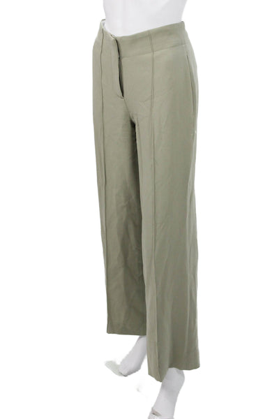 Club Monaco Womens Petite Beige Acetate Dress Pants Hook Eye 29in Size 00