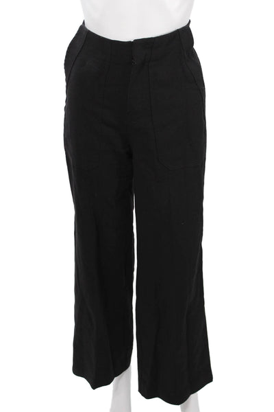 Shon Mott Womens Dress Pants Black Solid Zip Inseam 27 Size 0