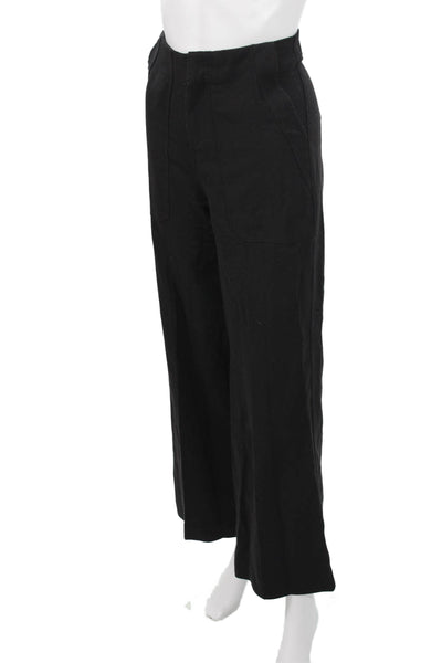 Shon Mott Womens Dress Pants Black Solid Zip Inseam 27 Size 0