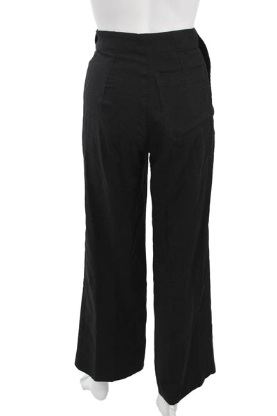 Shon Mott Womens Dress Pants Black Solid Zip Inseam 27 Size 0