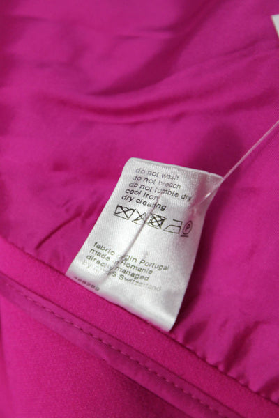 Akris Punto Women Pink Collared Blazer Long Sleeve Size 16