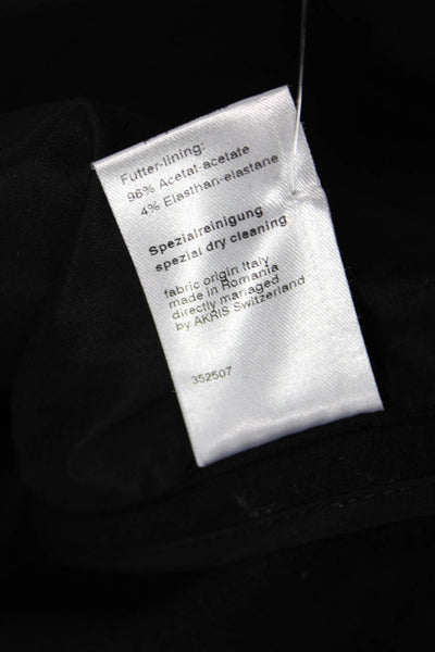 Akris Punto Unisex Herringbone Wool Blend Blazer Gray Long Sleeve Size 14