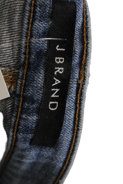 J Brand Women Ankle Cropped Blue Jeans Mid Rise 26 Inseam Size 25