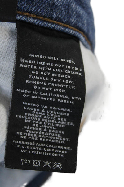J Brand Women Ankle Cropped Blue Jeans Mid Rise 26 Inseam Size 25