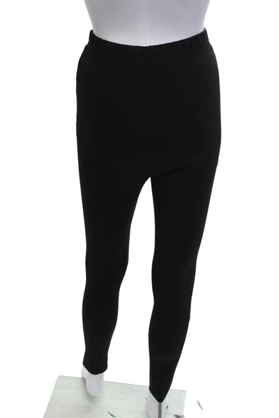 Wardrobe Womens Ankle Jogger Leggings Black Zip 65% Viscose Size XS
