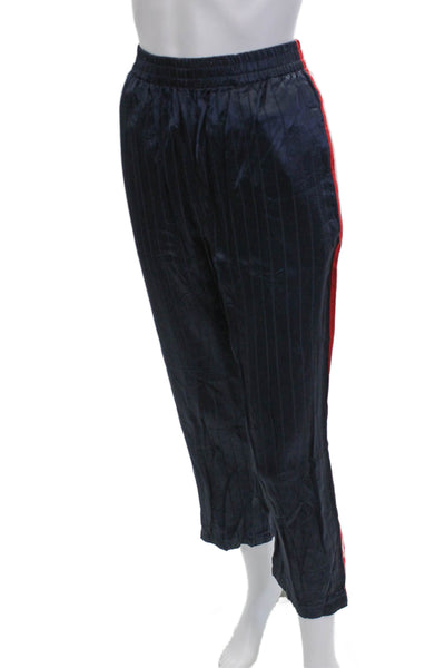 Rag & Bone Mens Cropped Ankle Striped Pants Dark Blue Size M
