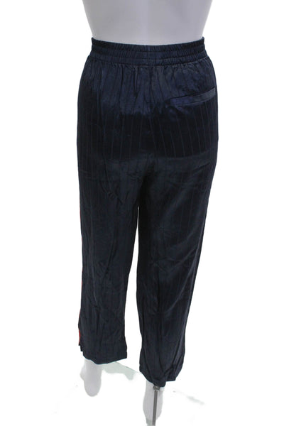 Rag & Bone Mens Cropped Ankle Striped Pants Dark Blue Size M