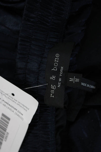 Rag & Bone Mens Cropped Ankle Striped Pants Dark Blue Size M