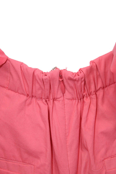 J Crew Womens Pink Sleeveless V-Neck Jumpsuit Size 0