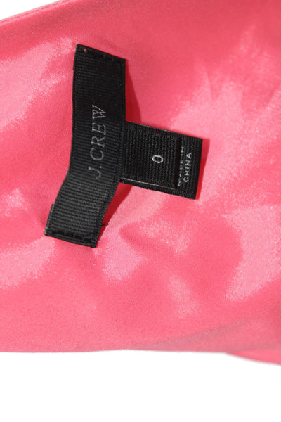 J Crew Womens Pink Sleeveless V-Neck Jumpsuit Size 0