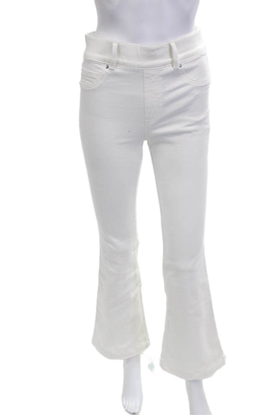 Spanx Womens White High Rise Jegging Pants Petite Size S