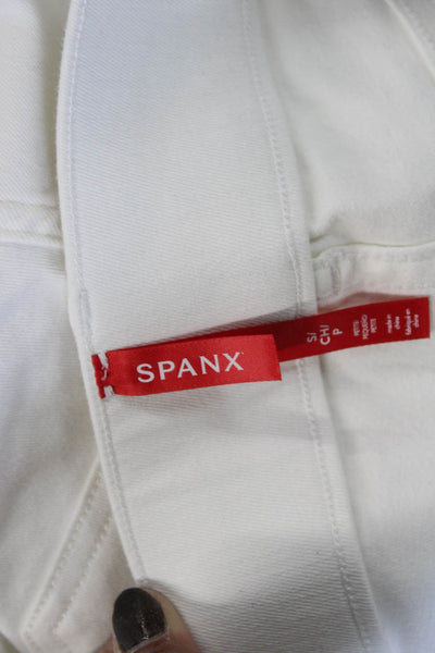 Spanx Womens White High Rise Jegging Pants Petite Size S