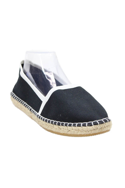 Andre Assous Women's Round Toe Canvas Slip-On Espadrille Flat Shoes Black Size11