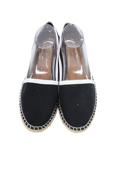 Andre Assous Women's Round Toe Canvas Slip-On Espadrille Flat Shoes Black Size11