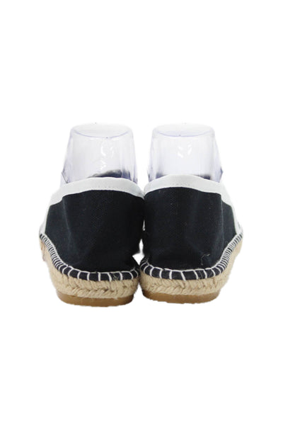 Andre Assous Women's Round Toe Canvas Slip-On Espadrille Flat Shoes Black Size11