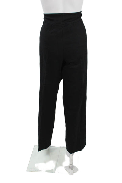 Eileen Fisher Women Dress Pants Black Polyester Button Size L